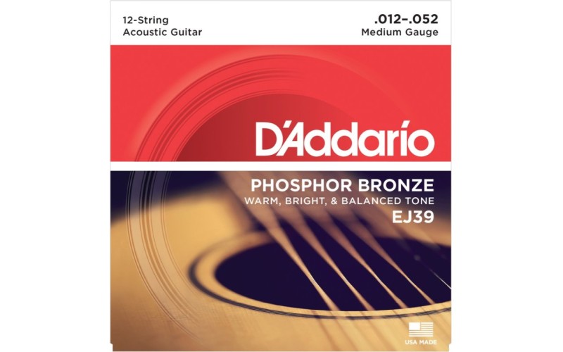 D'ADDARIO EJ39 - струны для 12-струнной гитары